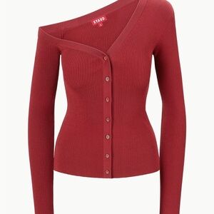 STAUD Red Craftsman Sweater